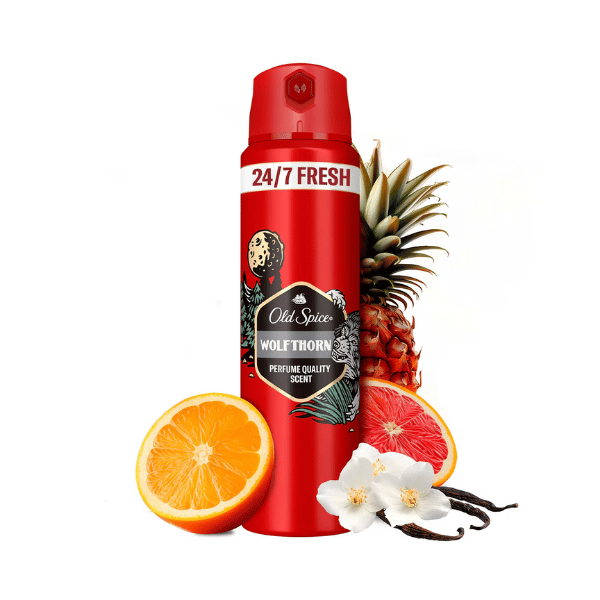 Old Spice Wolfthorn Erkekler Için Vücut Sprey Deodorant 24/7 Fresh 150 Ml