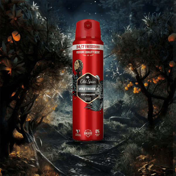 Old Spice Wolfthorn Erkekler Için Vücut Sprey Deodorant 24/7 Fresh 150 Ml