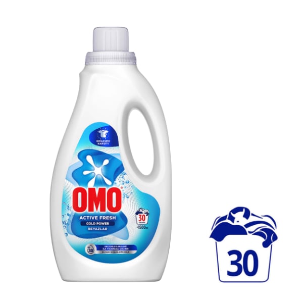 Omo Active Fresh Cold Power Sıvı Deterjan 1500 Ml