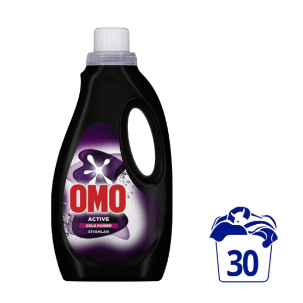 Omo Cold Power Siyahlar Sıvı Deterjan 1500 Ml
