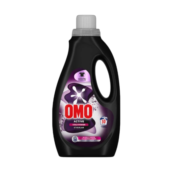 Omo Cold Power Siyahlar Sıvı Deterjan 1500 Ml