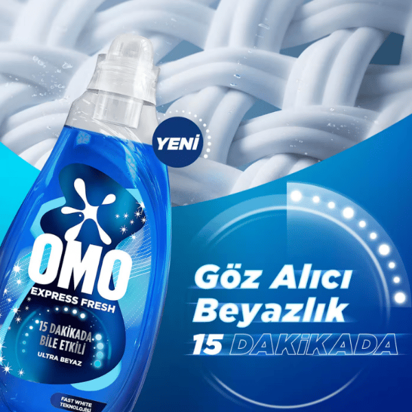 Omo Express Fresh Beyazlar Sıvı Deterjan 1480 Ml