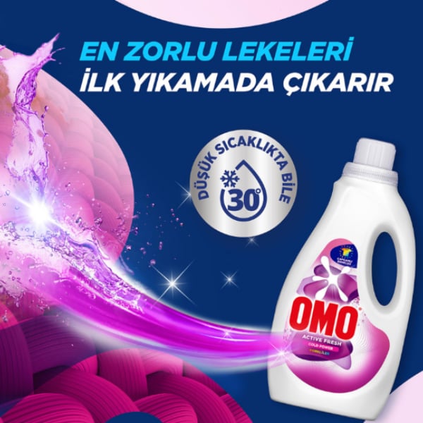 Omo Lıq Cold Power Renkliler 1500 Ml