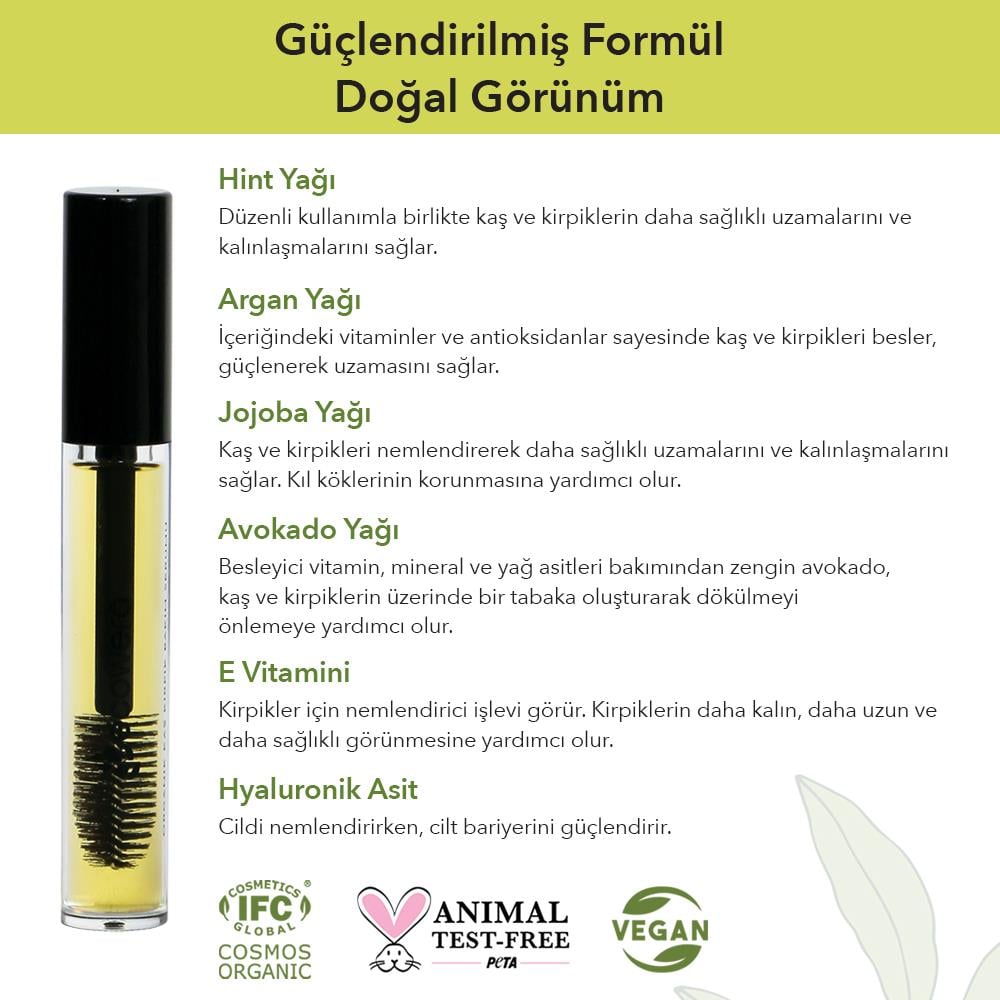 ORGANİK KAŞ KİRPİK SERUMU 6 ML