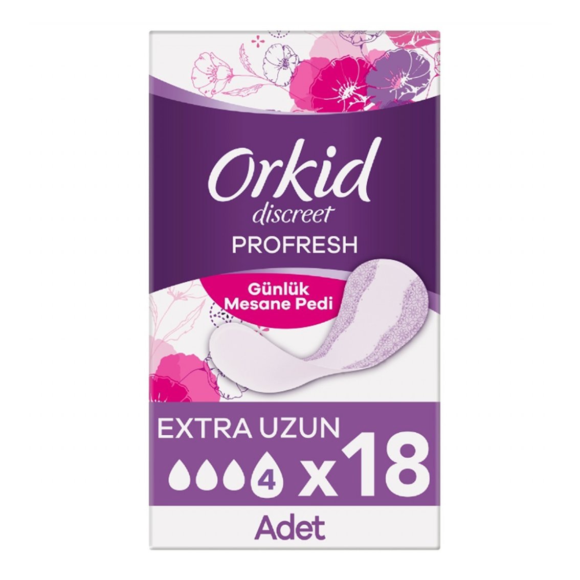 ORKID MESANE PEDİ EXTRA UZUN 18'Lİ