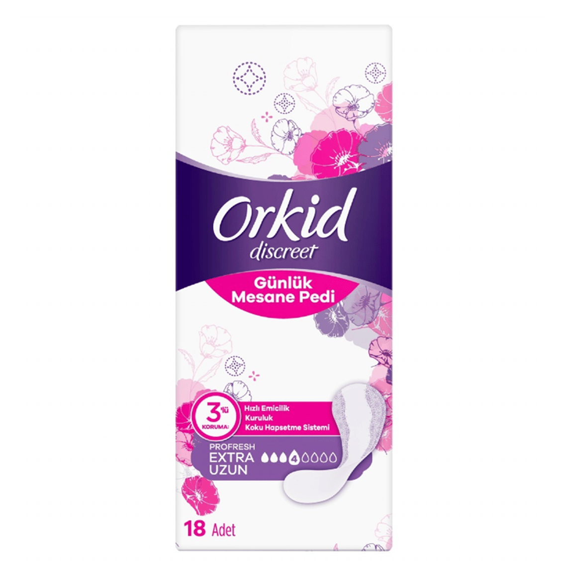 ORKID MESANE PEDİ EXTRA UZUN 18'Lİ