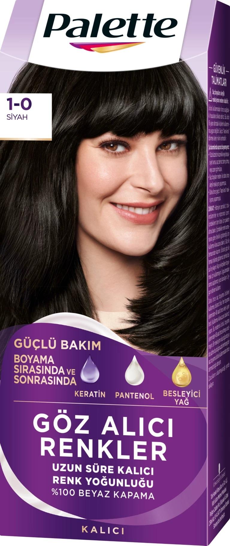 Palette Göz Alıcı Renkler 1-0 Siyah 50Ml