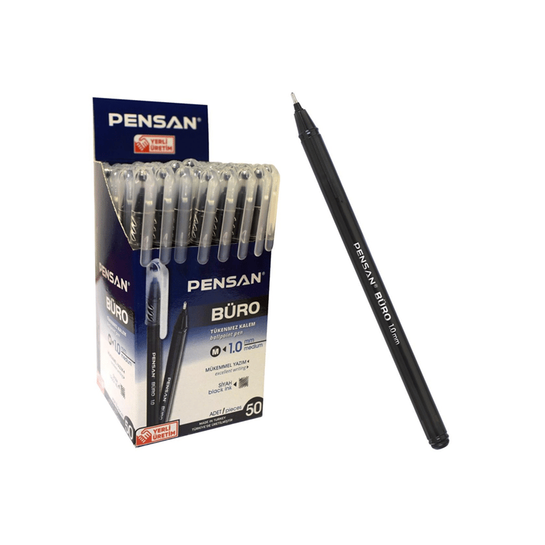 PENSAN TÜKENMEZ KALEM 50'Lİ SİYAH