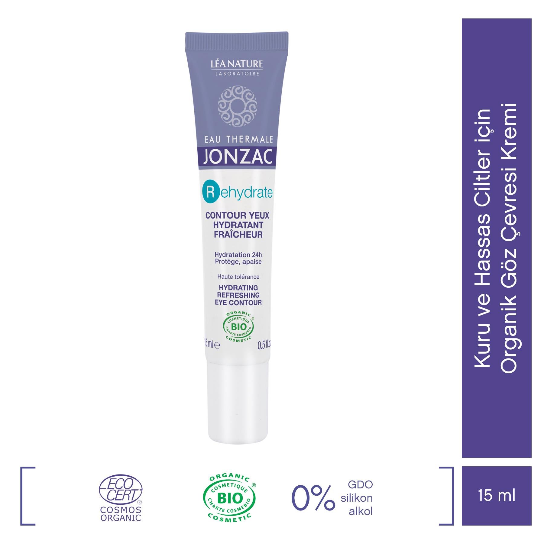 Rehydrate Kuru ve Hassas Ciltler için Organik Göz Çevresi Kremi 15ml