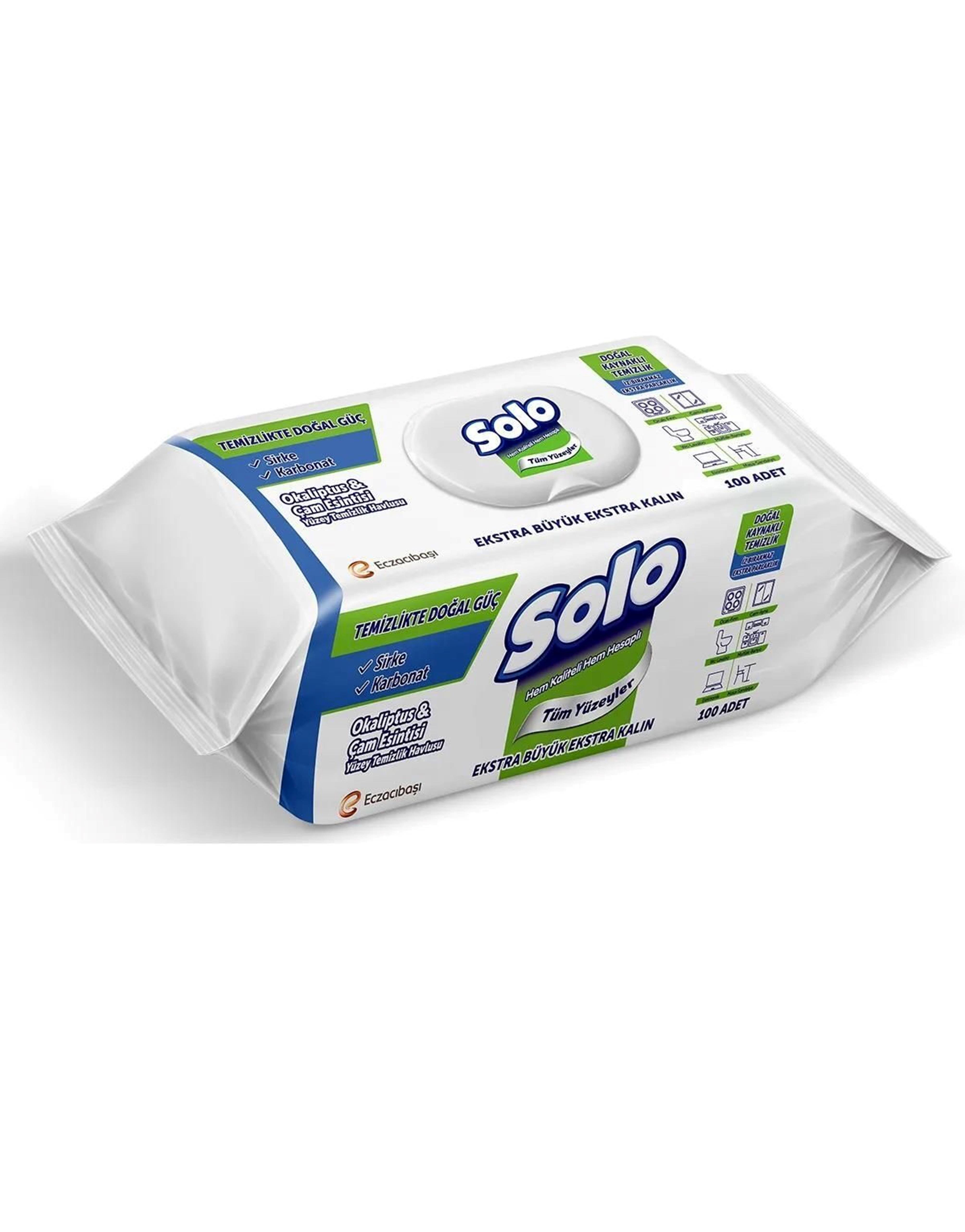 SOLO YÜZEY TEMİZLİK HAVLUSU DOĞAL GÜÇ OKALİPTUS&ÇAM 100 YAPRAK