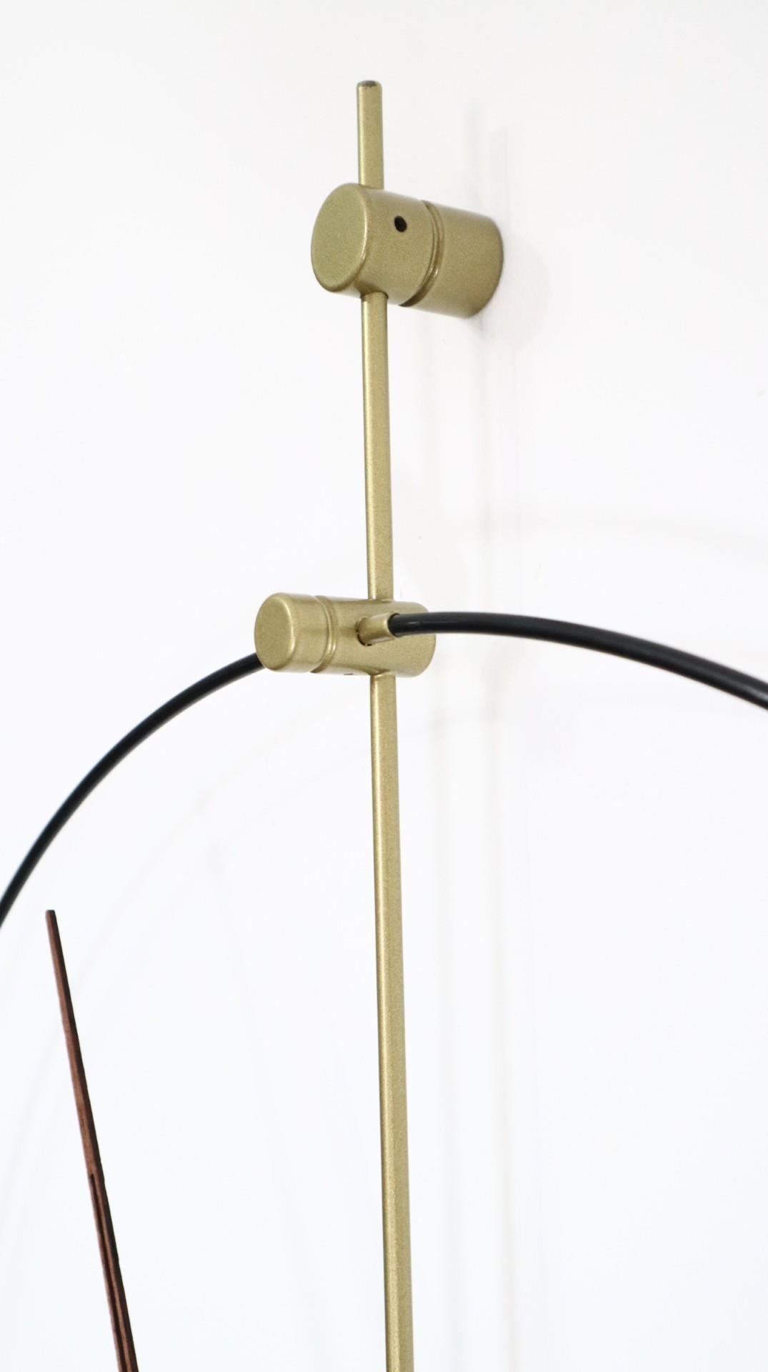 Tek Fiberglass Duvar Saati Gold