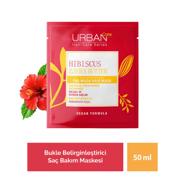 Urban Care Sachet Curl Hibiscus Water&She Butter Saç Maskesi 50 Ml