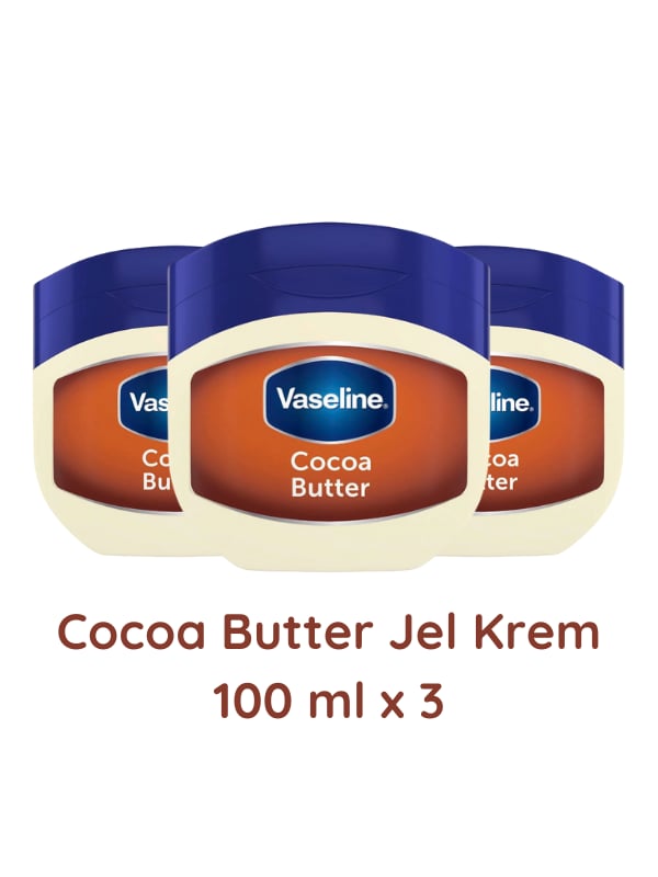 Vaseline Coccoa Butter Jel Krem 3 Adet