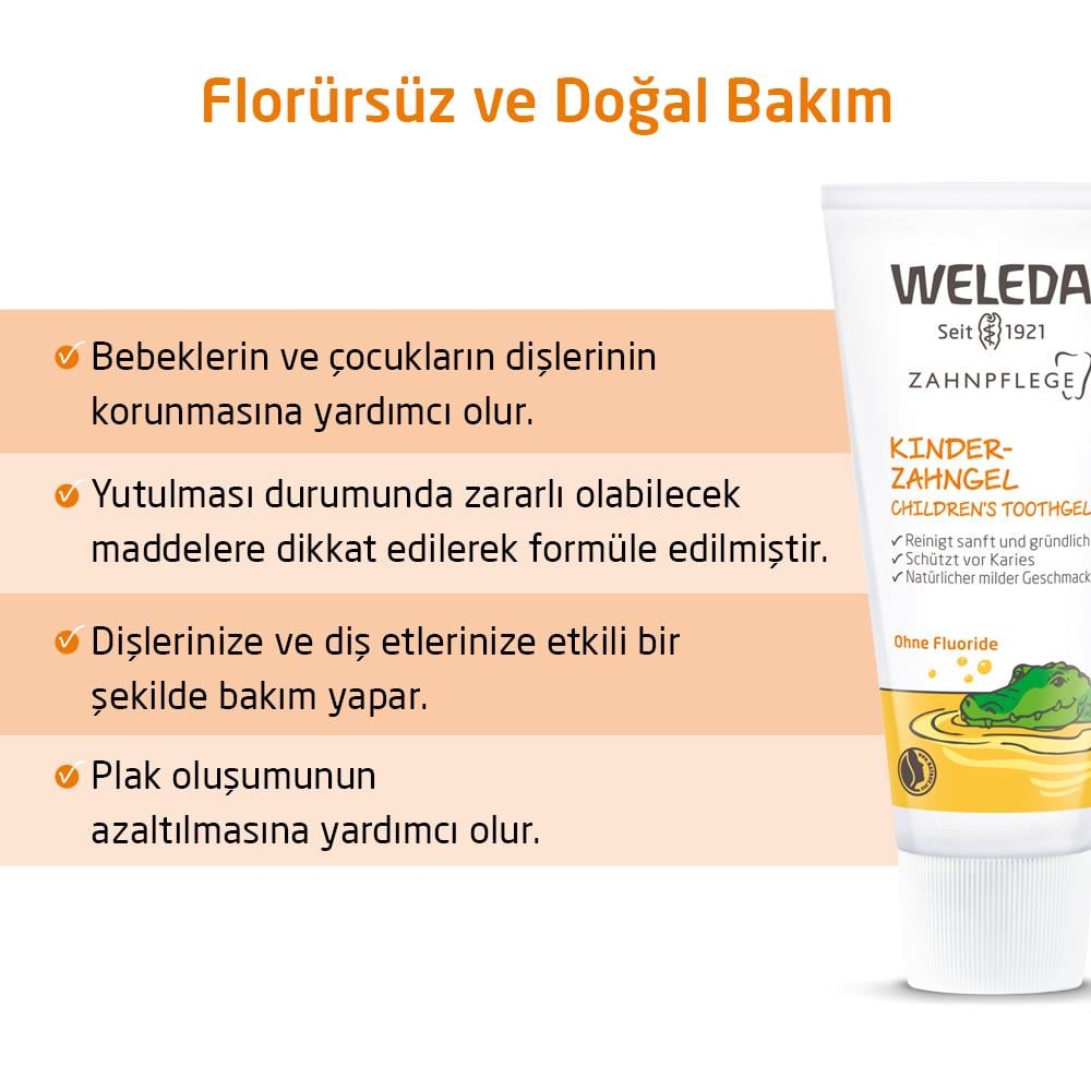 Weleda Bebek ve Çocuklar için Organik Diş Macunu 50ml 