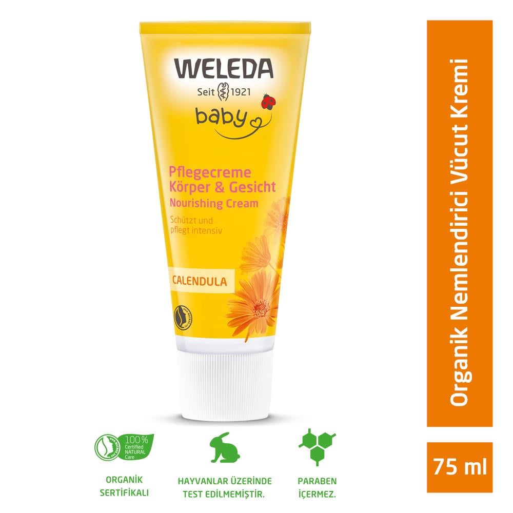 Weleda Calendula Organik Nemlendirici Vücut Kremi 75ml 