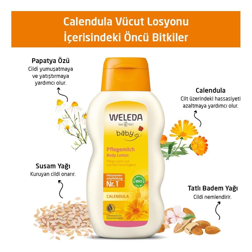 Weleda Calendula Organik Nemlendirici Vücut Losyonu