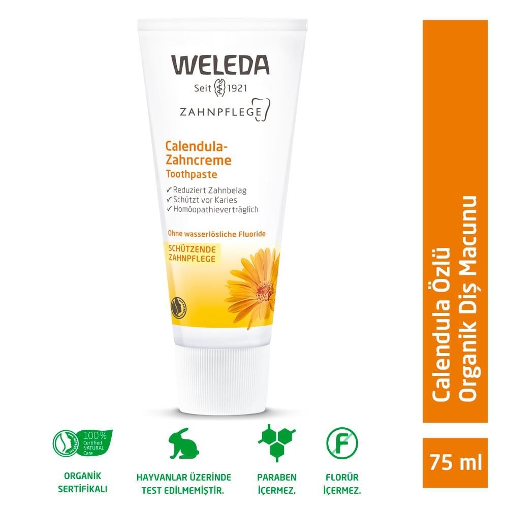 Weleda Calendula Özlü Organik Diş Macunu 75ml 