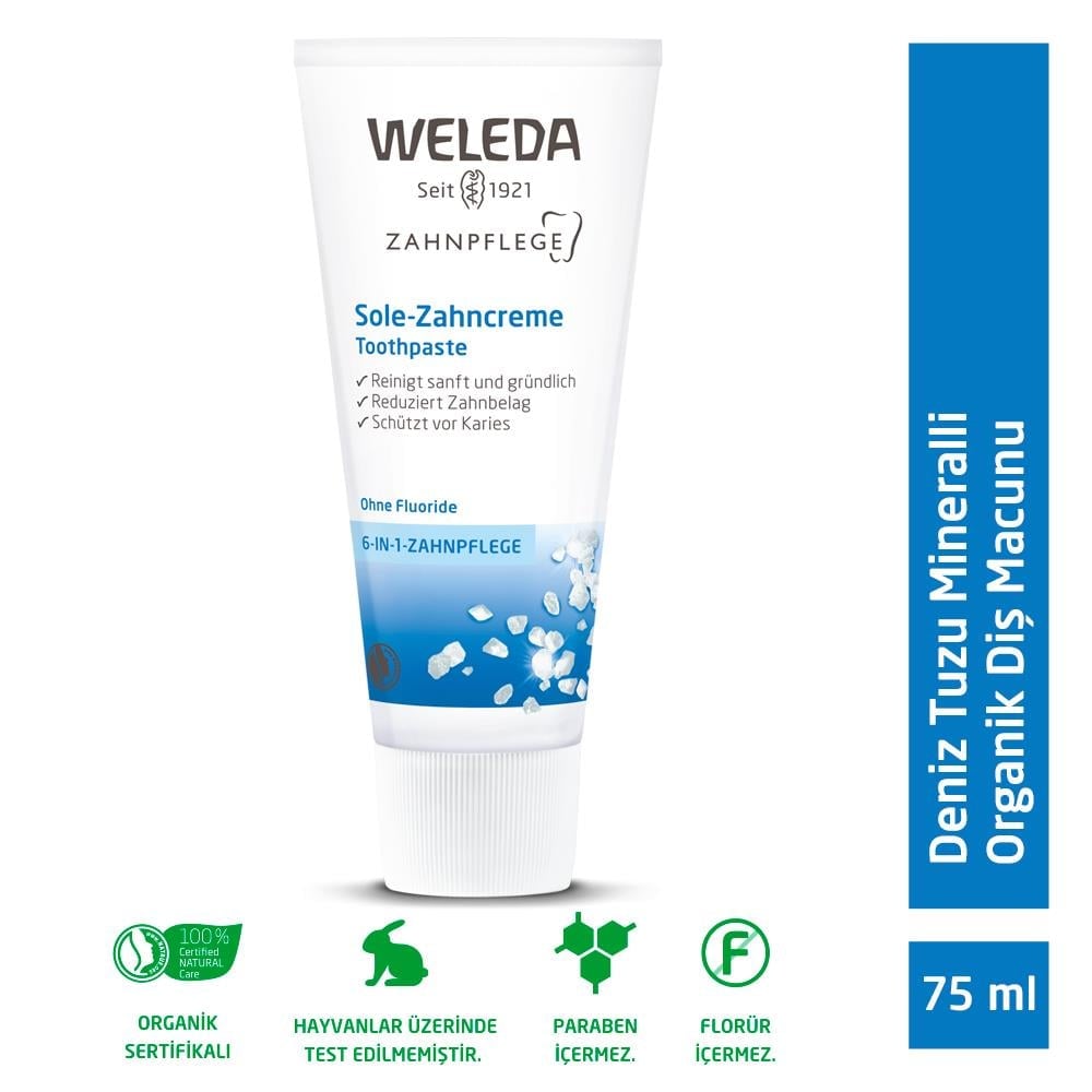 Weleda Deniz Tuzu Mineralli Organik Diş Macunu 75ml 