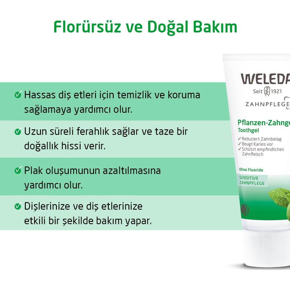 Weleda Doğal Bitki Özleri İçeren Organik Diş Macunu - 75ml ; Diş Temizliği ve Diş Eti Bakımıda Doğal Çözüm