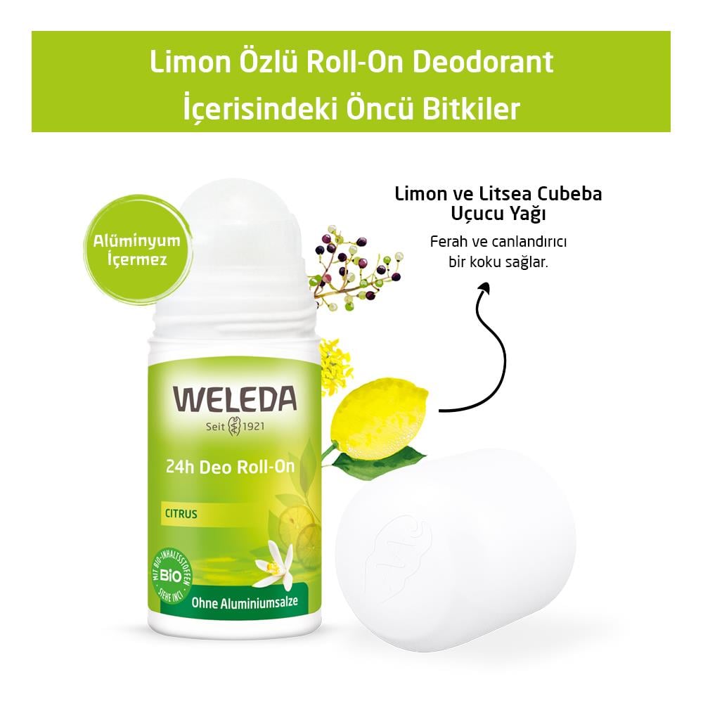 Weleda Limon Özlü Doğal Roll-On Deodorant
