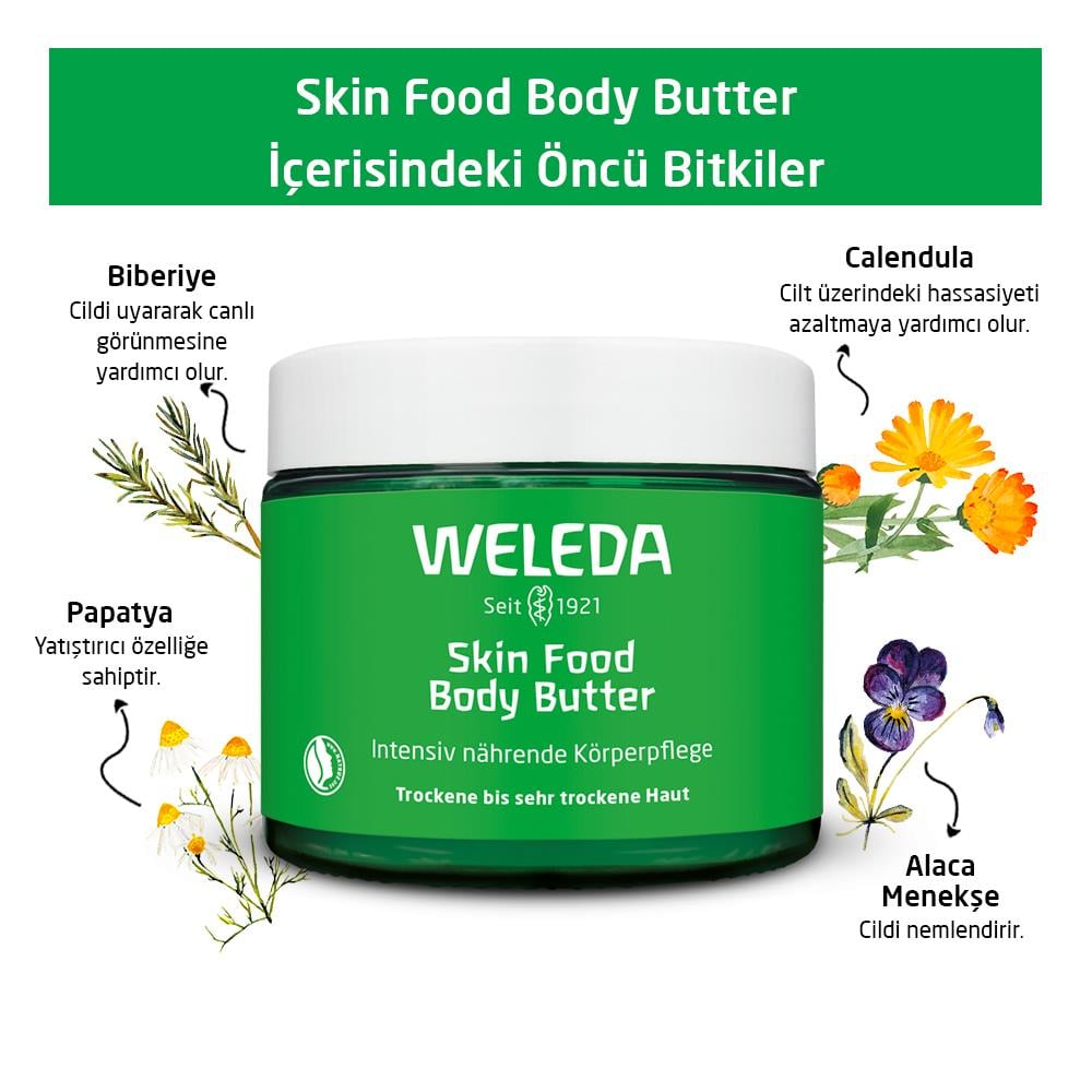 Weleda Skin Food Body Butter Organik Vücut Bakım Kremi 150ml 