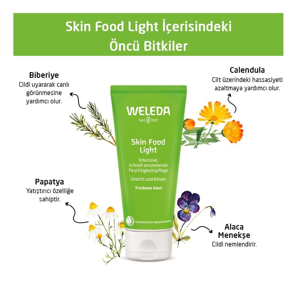 WELEDA SKİN FOOD LİGHT NEMLENDİRİCİ BAKIM KREMİ 75 ML