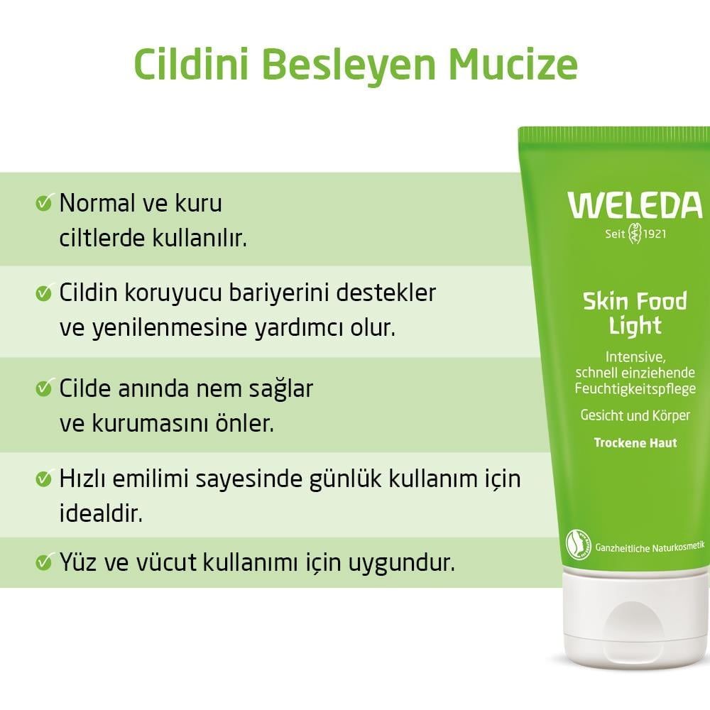 WELEDA SKİN FOOD LİGHT NEMLENDİRİCİ BAKIM KREMİ 75 ML