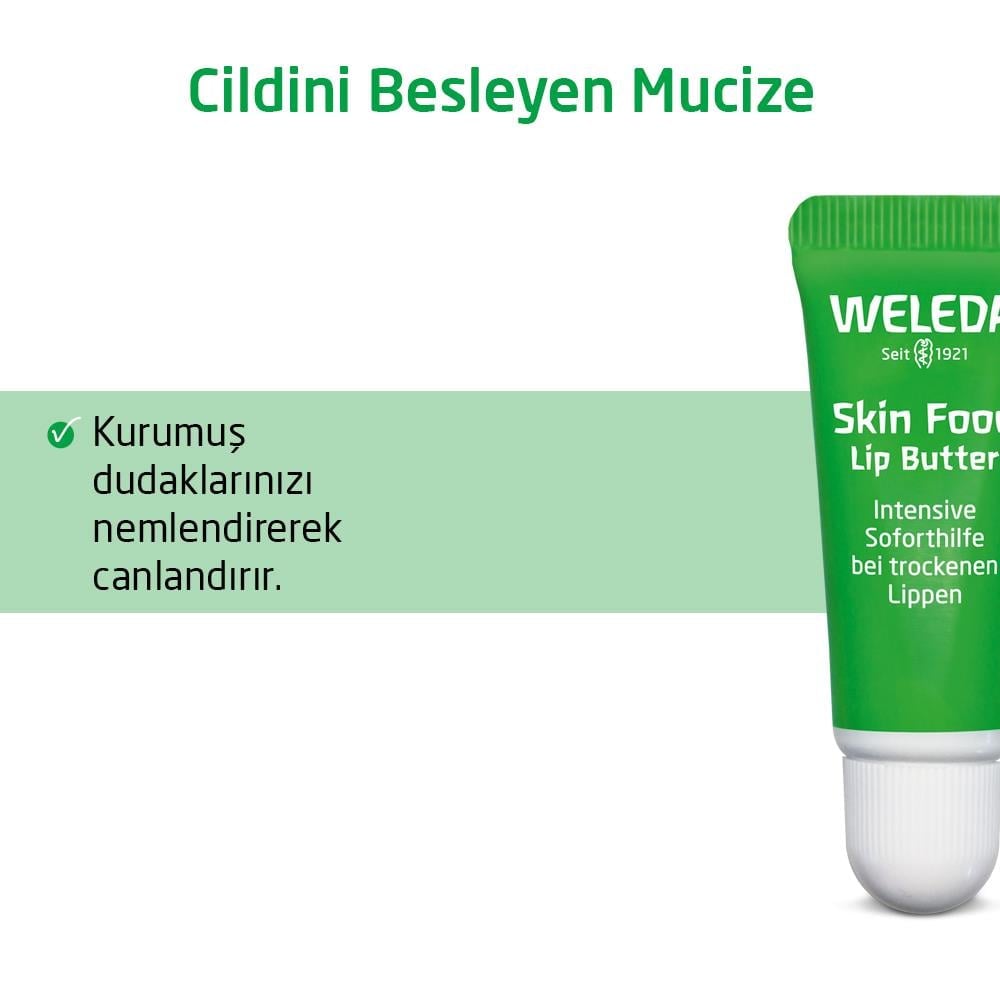 Weleda Skin Food Organik Besleyici Dudak Balmı 8ml 