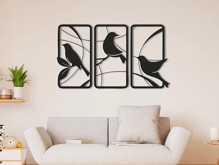  Odi3d Birds Duvar Süsü