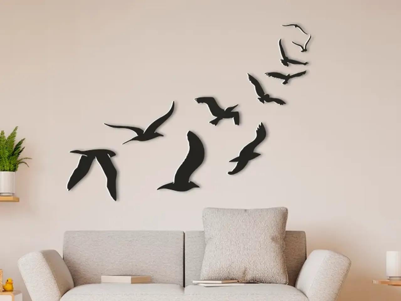  Odi3d Migrating Birds Duvar Süsü