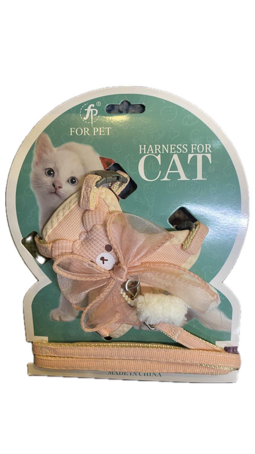 D-Pets Harness Ponponlu Kedi Göğüs Tasması