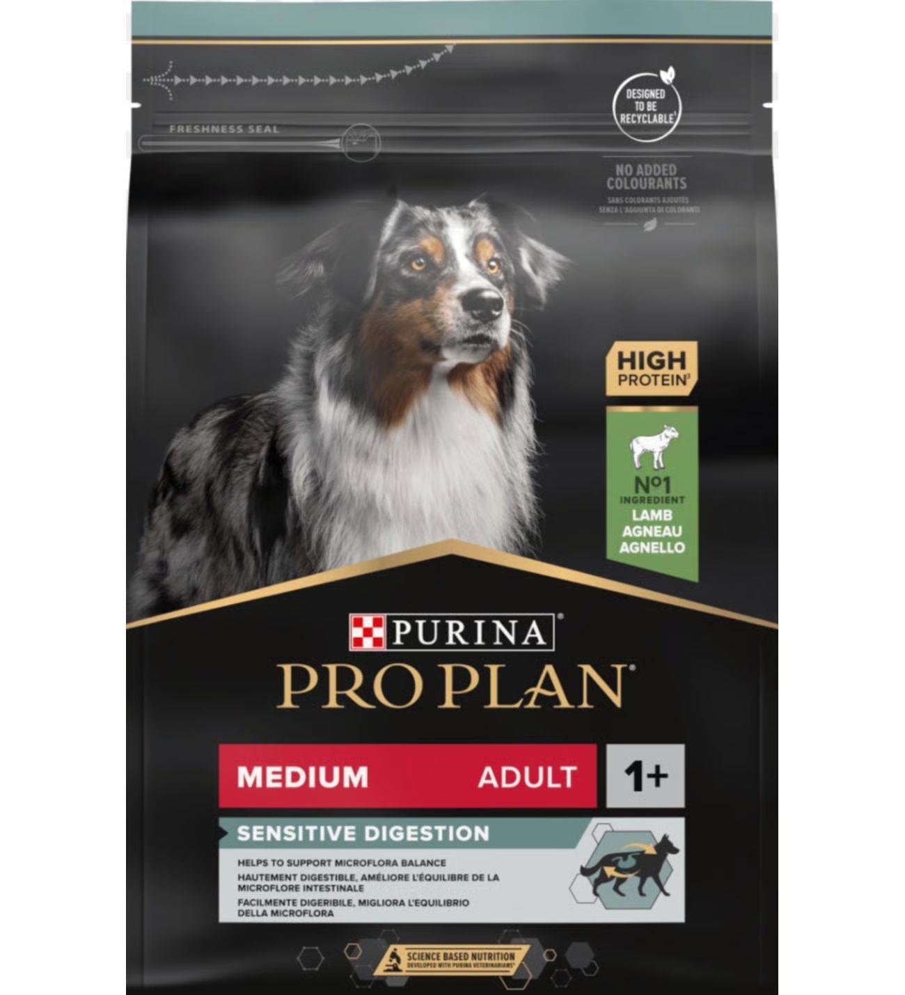 Proplan Medium Adult Sensitive Digestion Orta Irk Kuzulu Yetişkin Köpek Maması 3kg