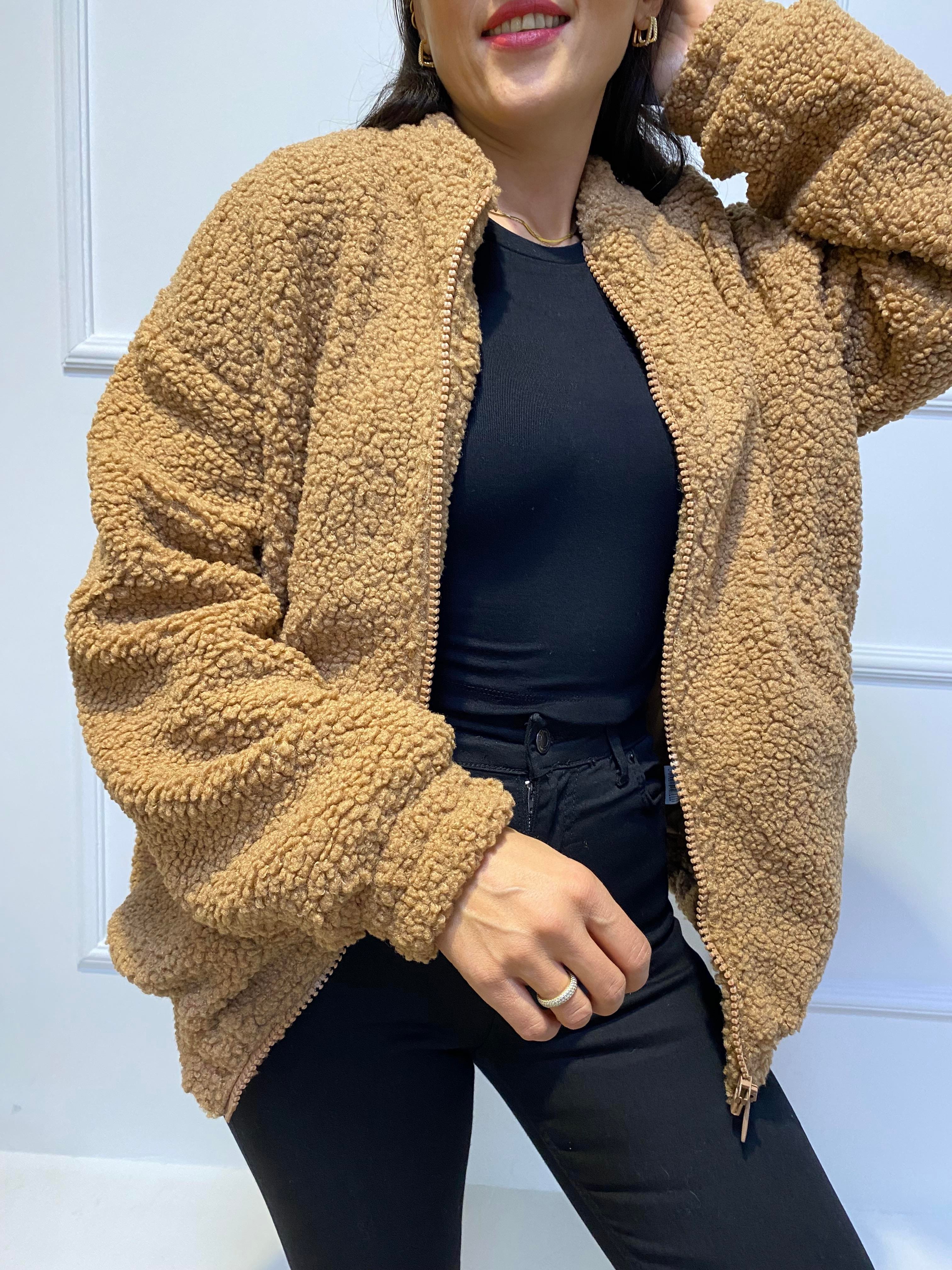 CAMEL RENK BAYAN SPOR MODEL BOMBER CEKET
