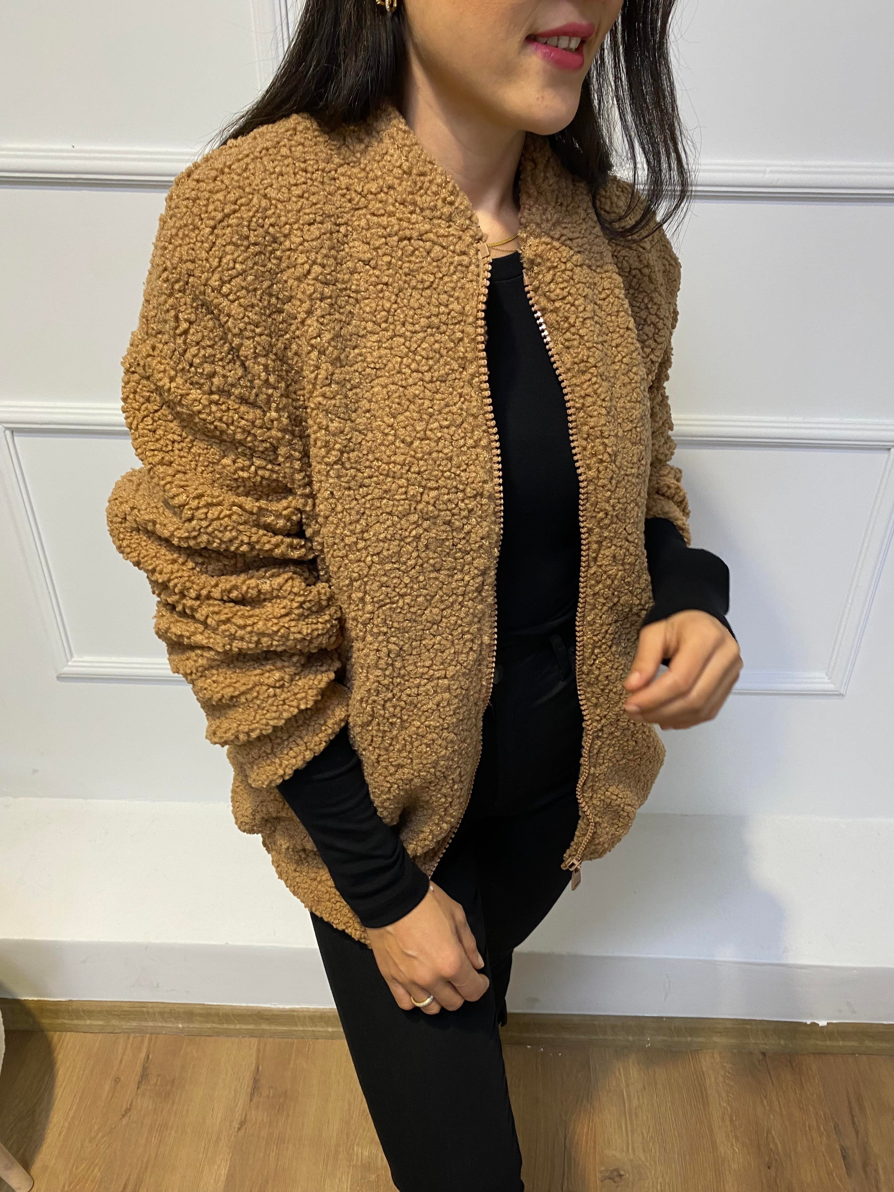 CAMEL RENK BAYAN SPOR MODEL BOMBER CEKET