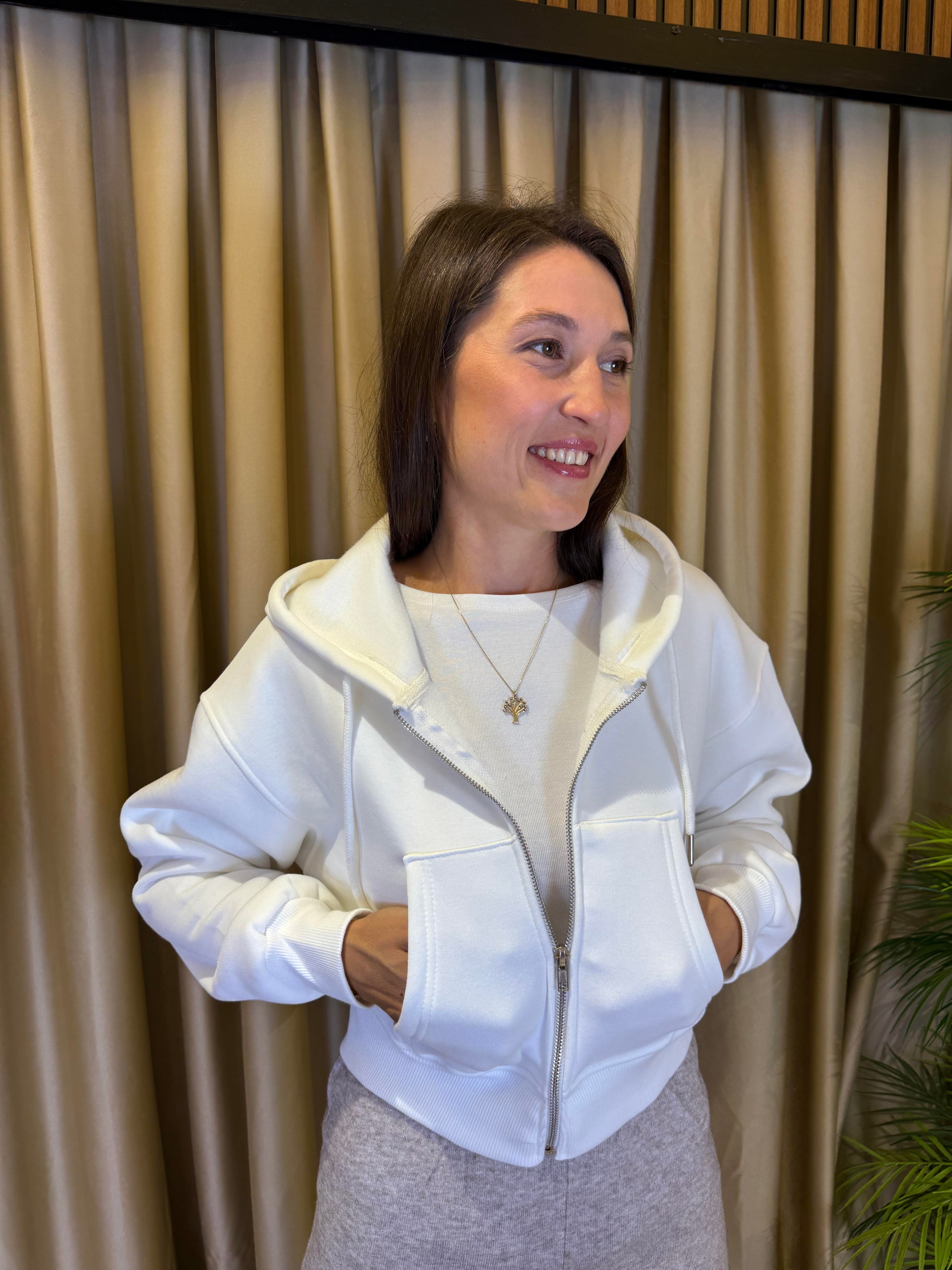 FERMUARLI CROP SWEATSHIRT