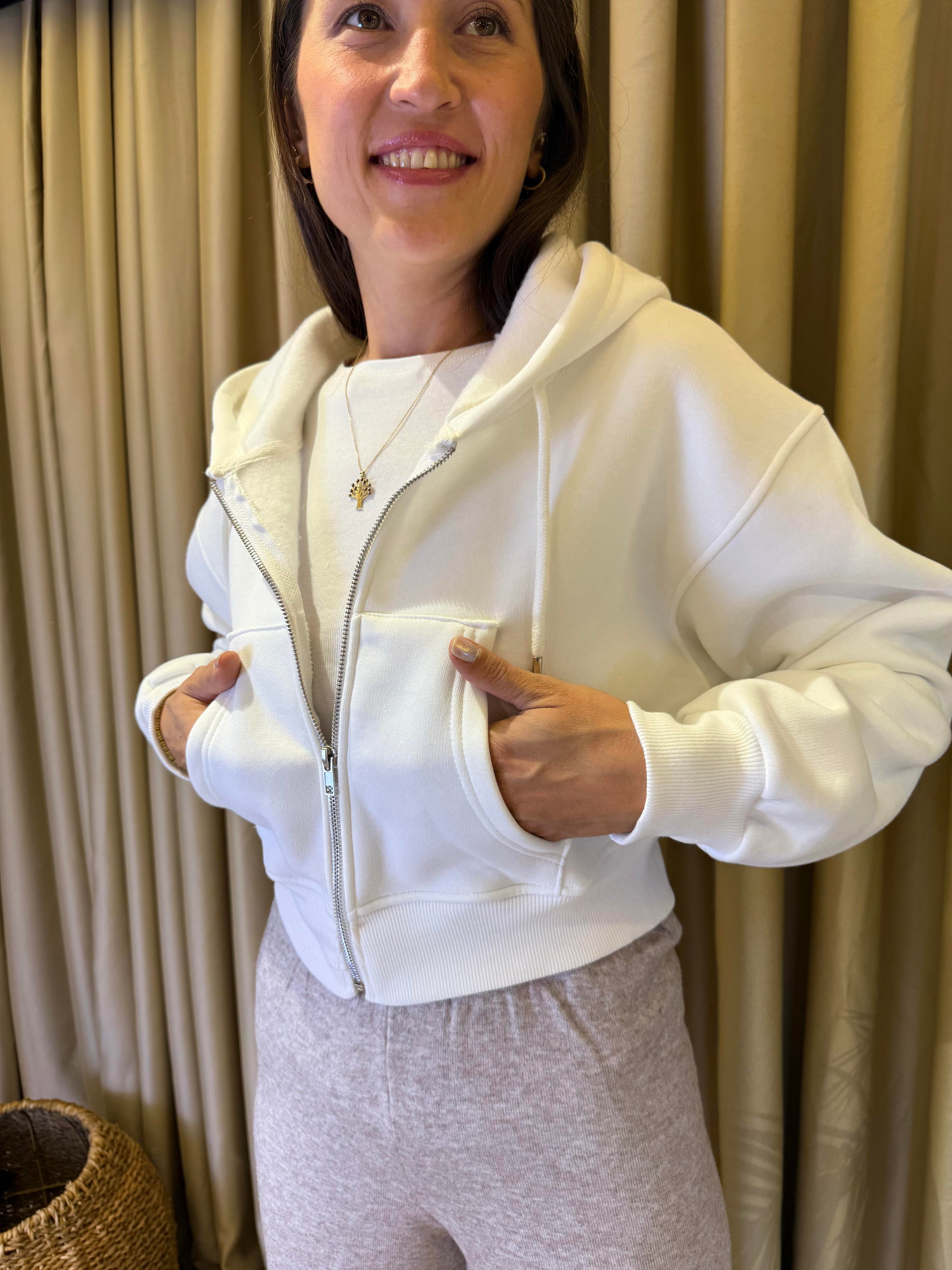 FERMUARLI CROP SWEATSHIRT