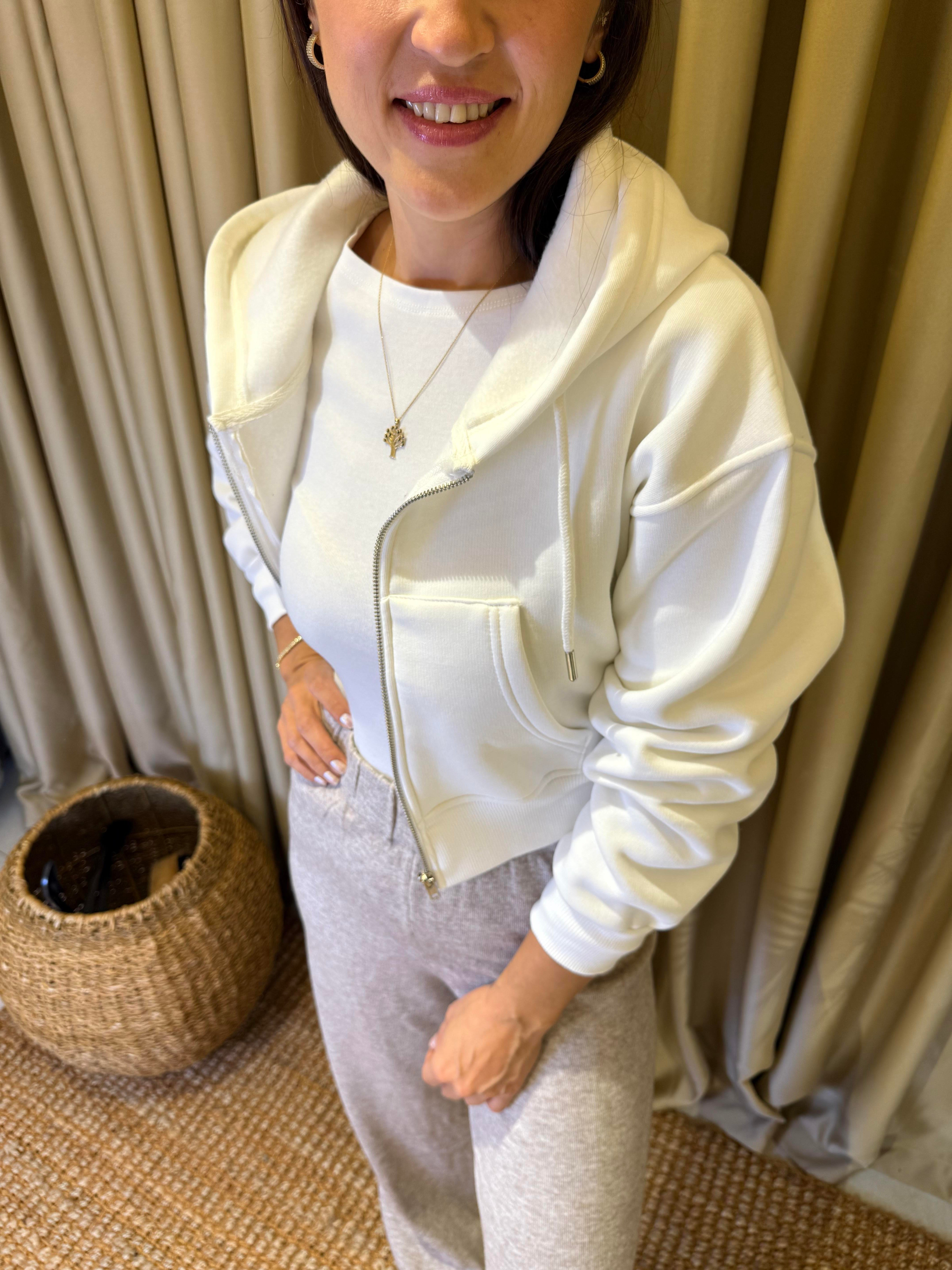 FERMUARLI CROP SWEATSHIRT