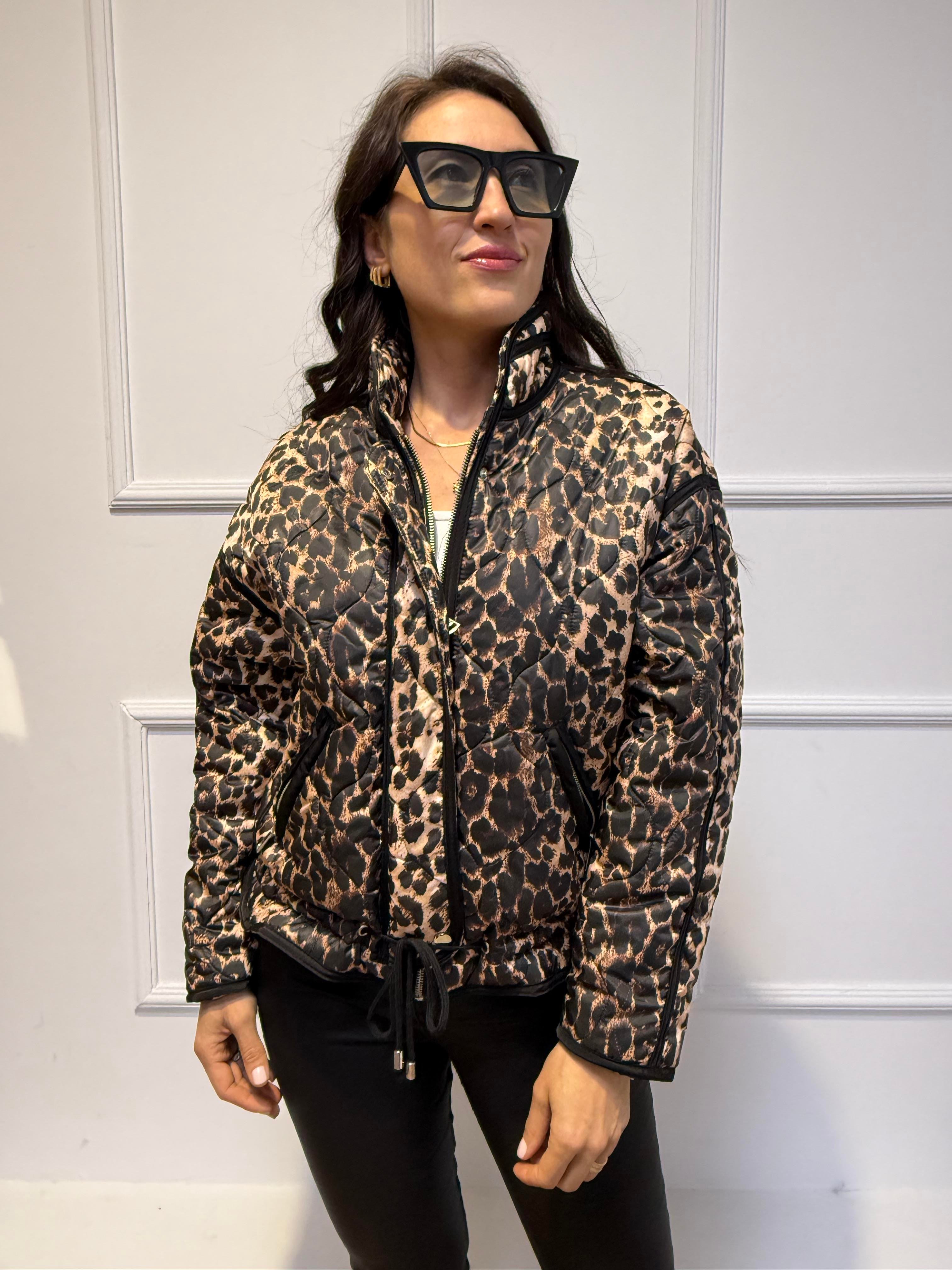 LEOPAR DESEN KADIN ŞİŞME MONT YENİ SEZON KIŞLIK