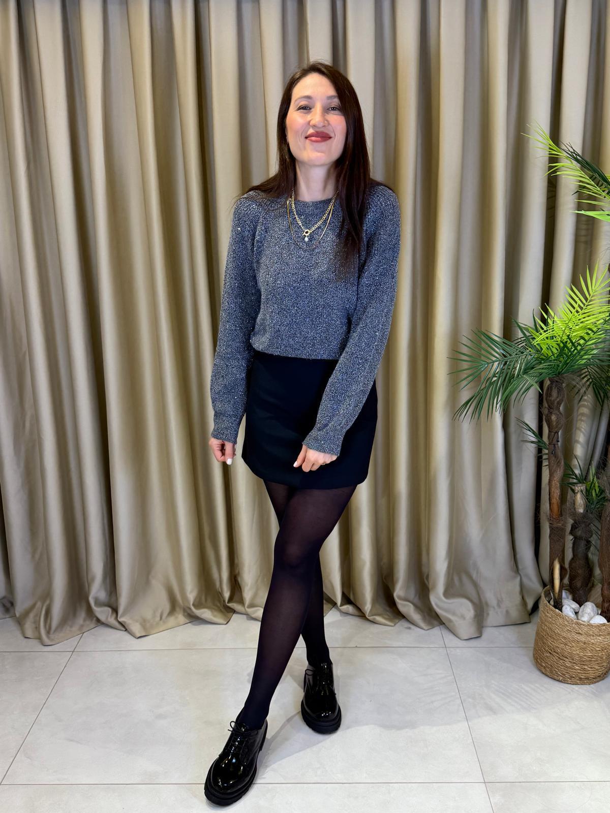 SİMLİ VE PULLU ANTRASİT KAZAK