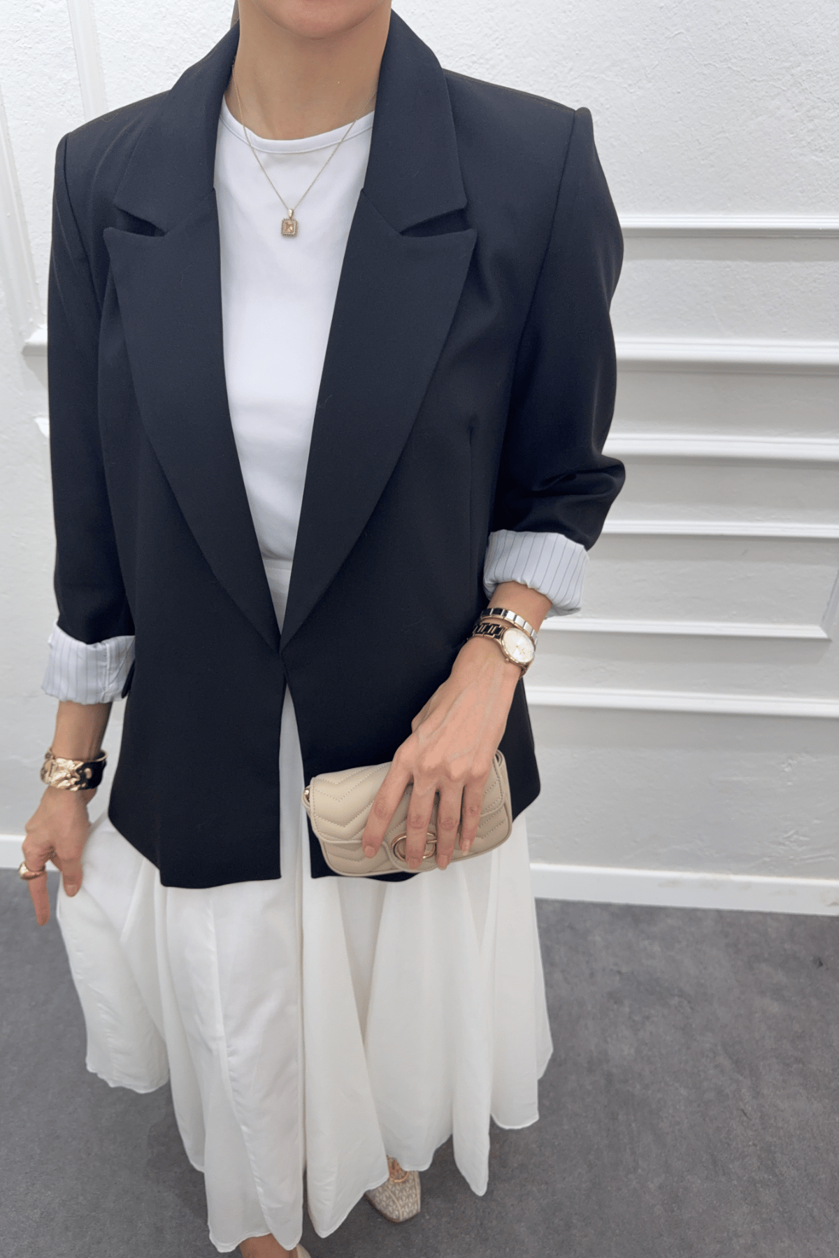 Poliviskon Blazer - Siyah