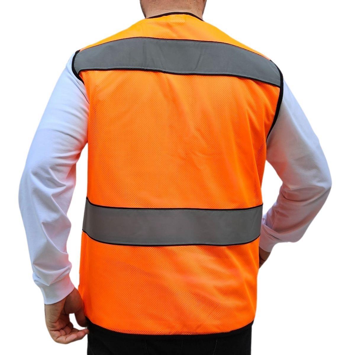 Formteks 7 Cm Reflektörlü Fileli   Mühendis Tipi  Uyarı Yelek 