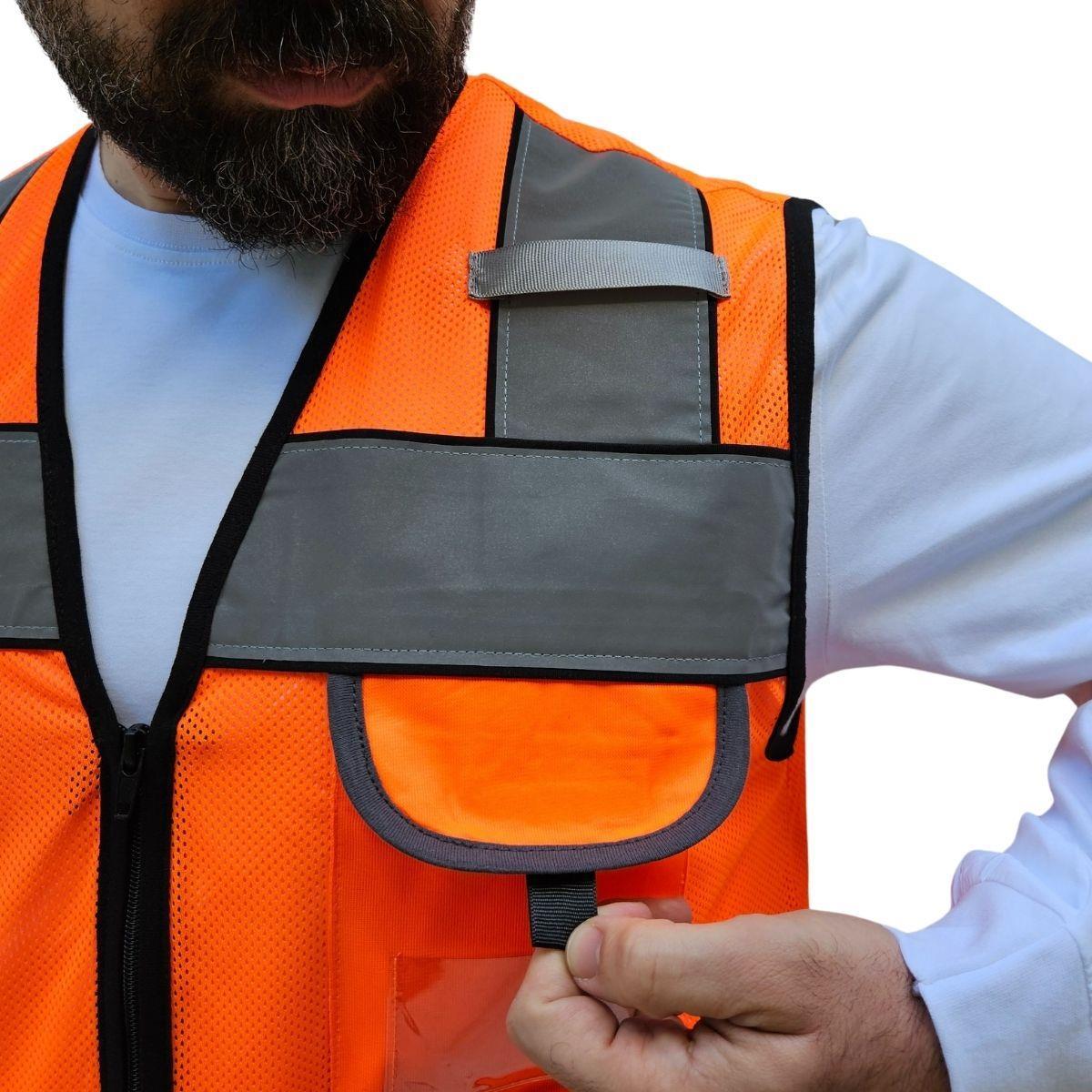 Formteks 7 Cm Reflektörlü Fileli   Mühendis Tipi  Uyarı Yelek 