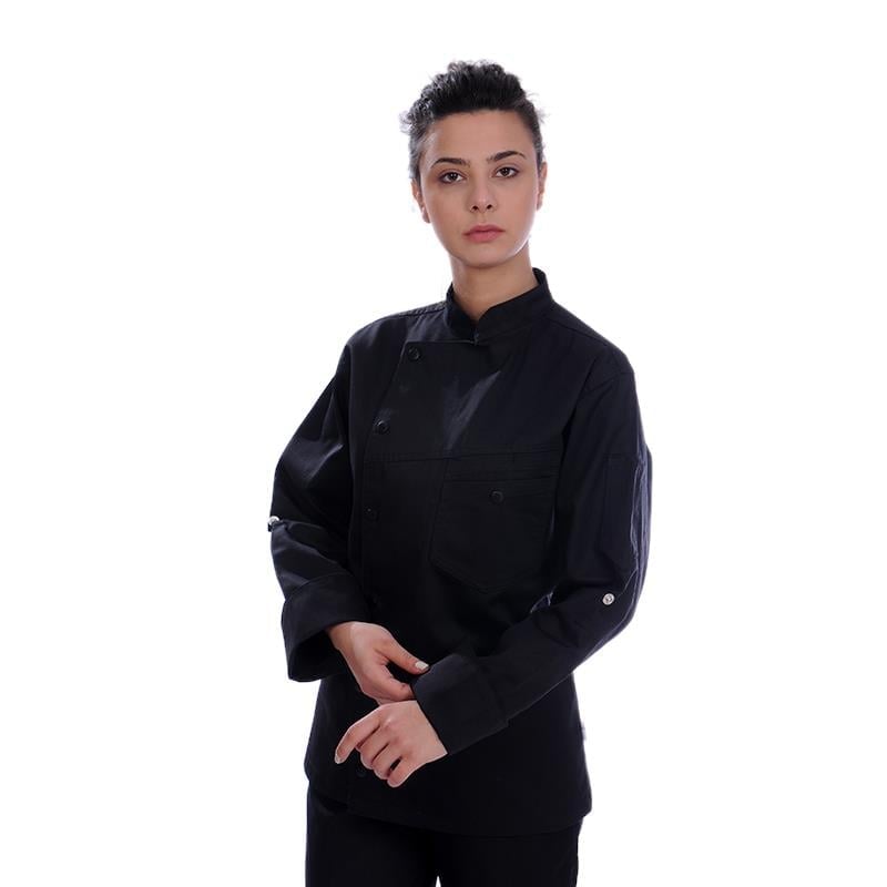 Formteks Aşçı Ceket  Unisex  Harman Gabardin Siyah