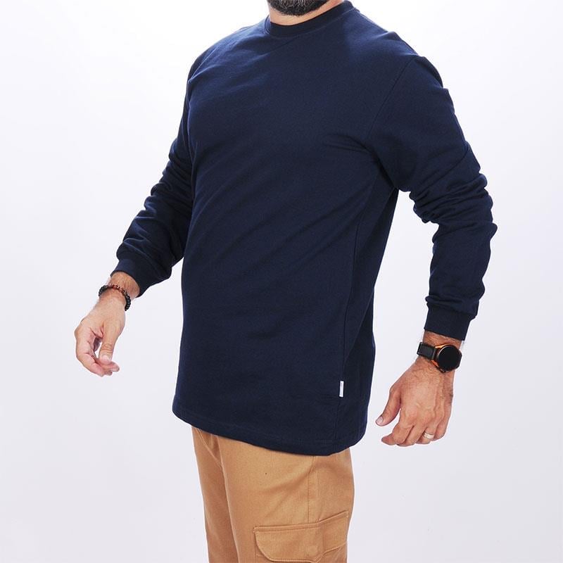 Formteks İş Sweatshirt Bisiklet Yaka Lacivert