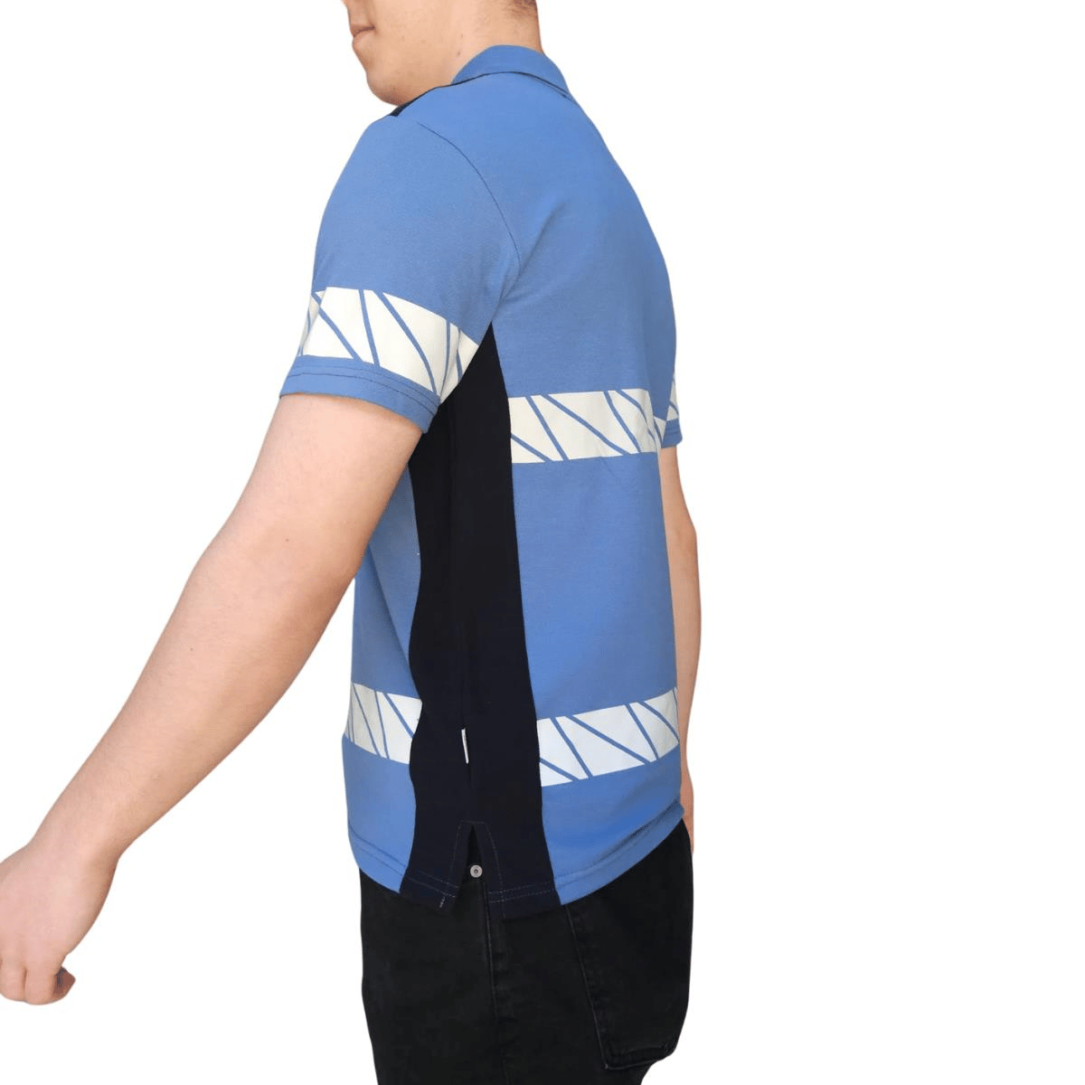 Formteks RefleX Pro – Reflektör Baskılı Polo Yaka İş Tişörtü İndigo Lacivert