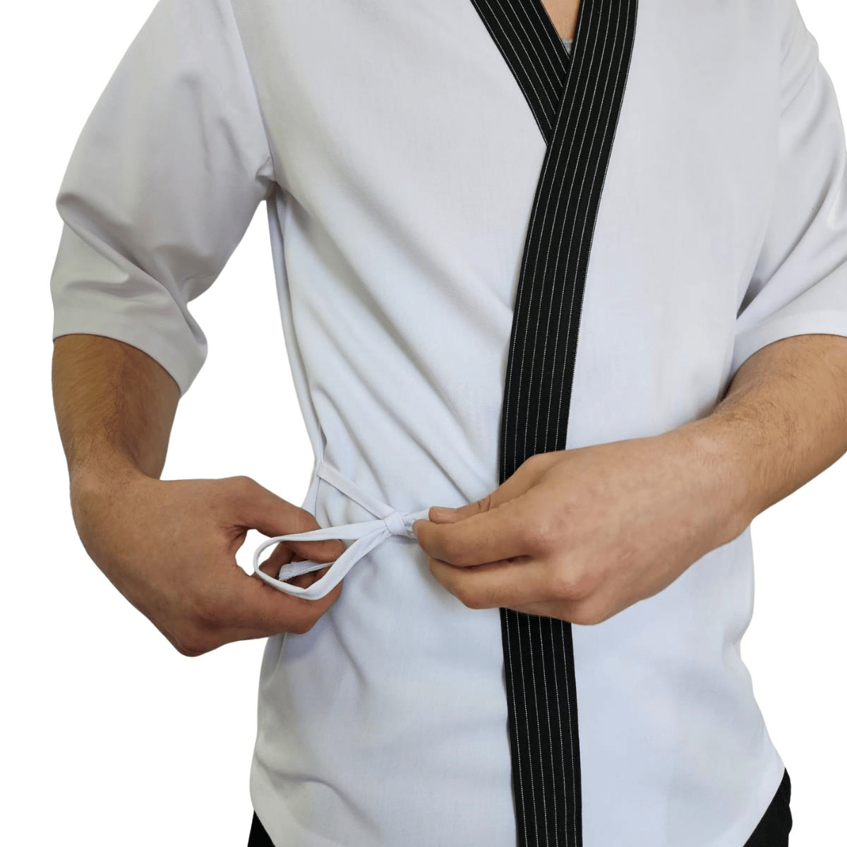 Formteks Sushi Şef Kimono Ceketi  Beyaz Çizgili