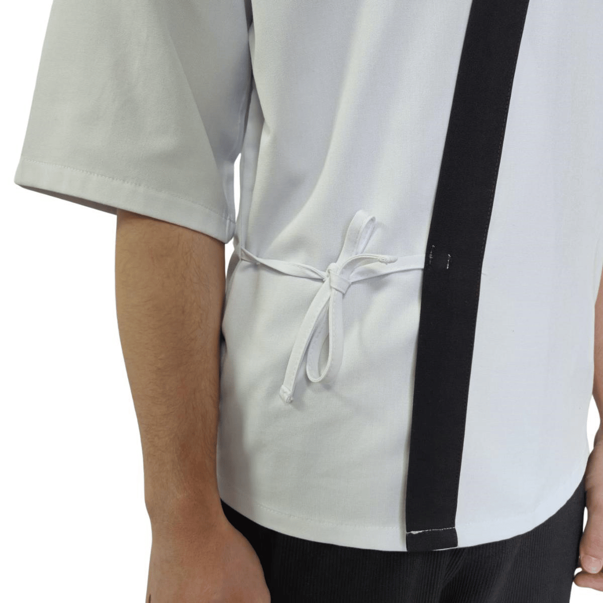 Formteks Sushi Şef Kimono Ceketi  Beyaz Siyah