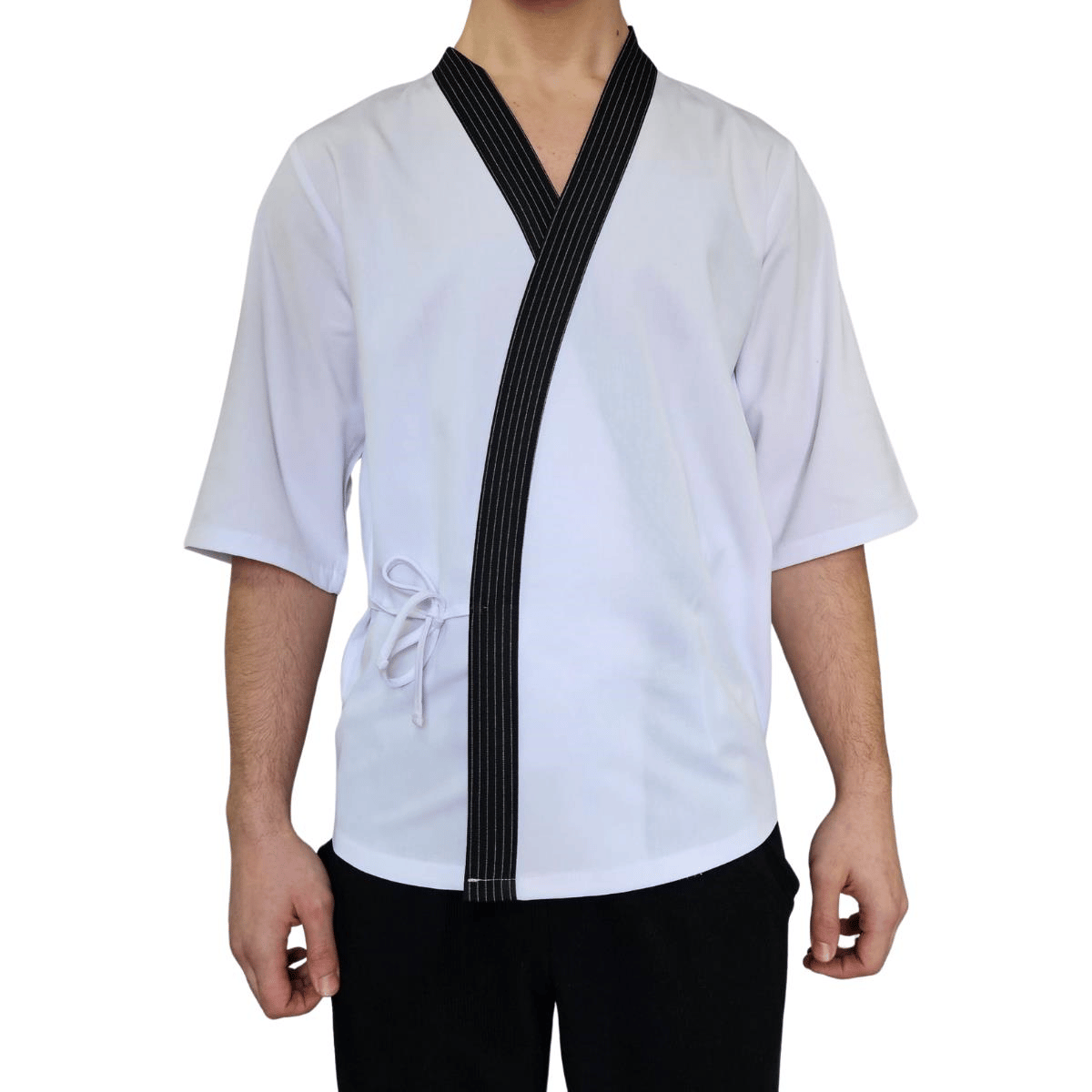 Formteks Sushi Şef Kimono Ceketi  Beyaz Çizgili