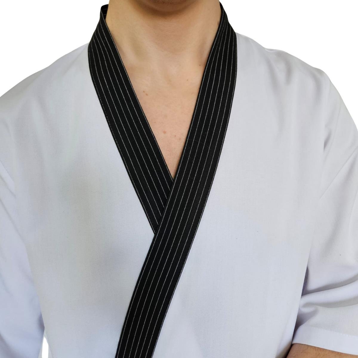 Formteks Sushi Şef Kimono Ceketi  Beyaz Çizgili