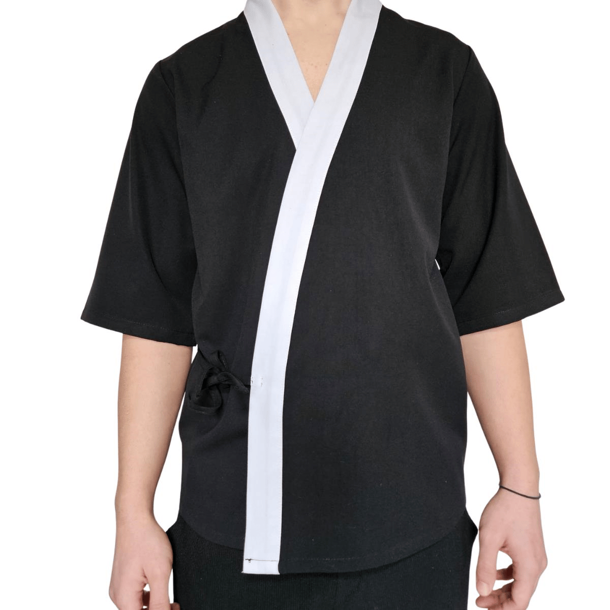 Formteks Sushi Şef Kimono Ceketi Siyah Beyaz